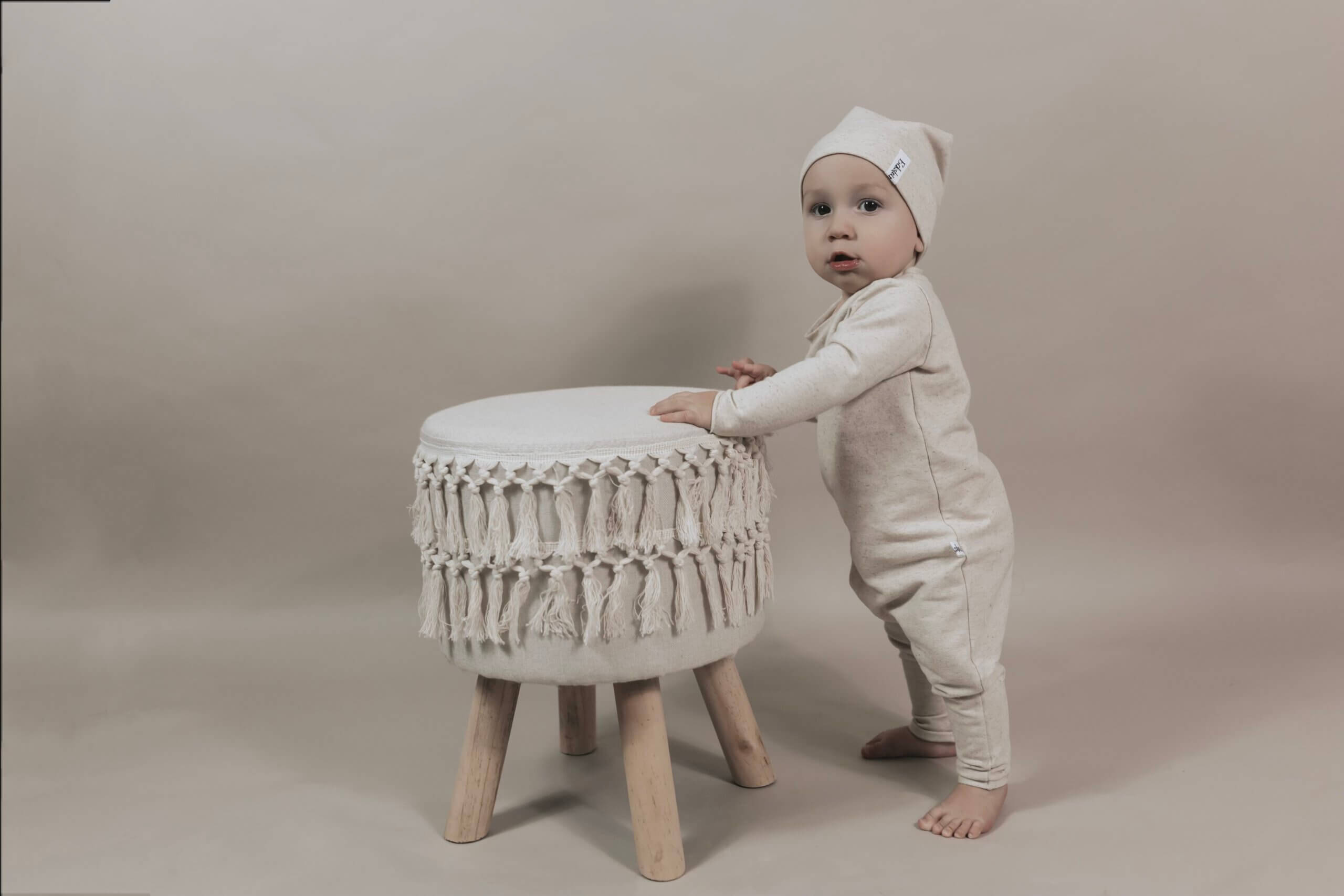 Jumpsuit Natur Sprenkel